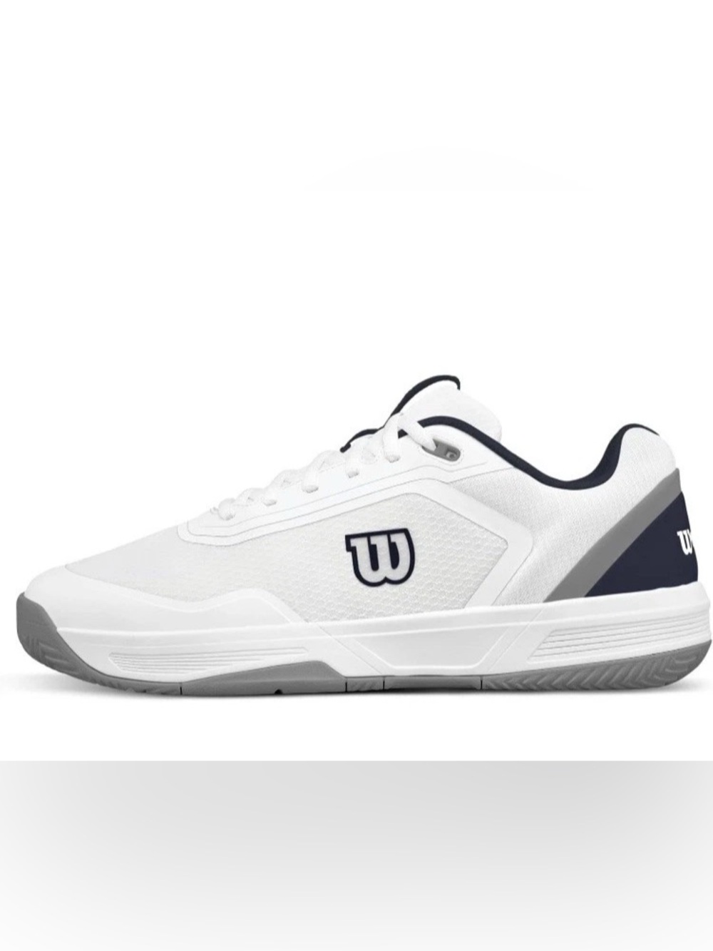 Wilson Mens Courtglide Tennis Shoes size 12 Racquet White Navy Blazer Quarry